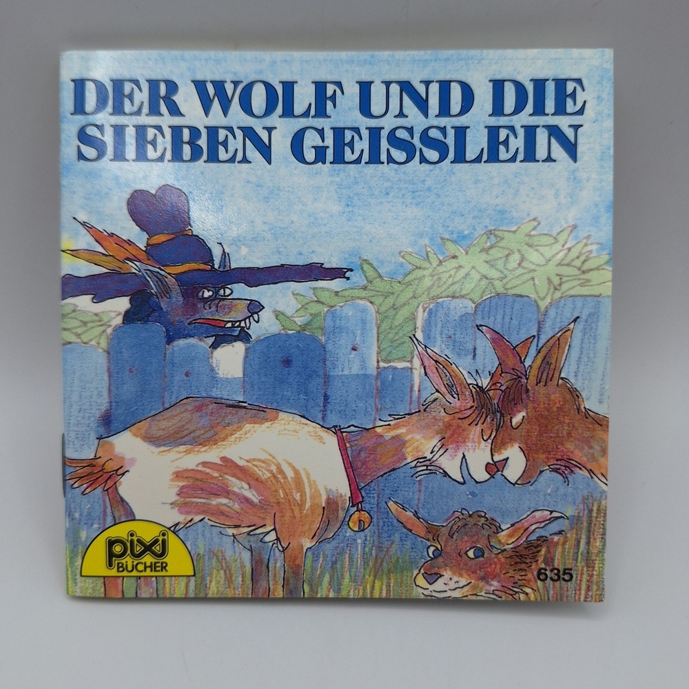 Der Wolf und die sieben Geisslein Pixi Buch 635 Carlsen German 1993